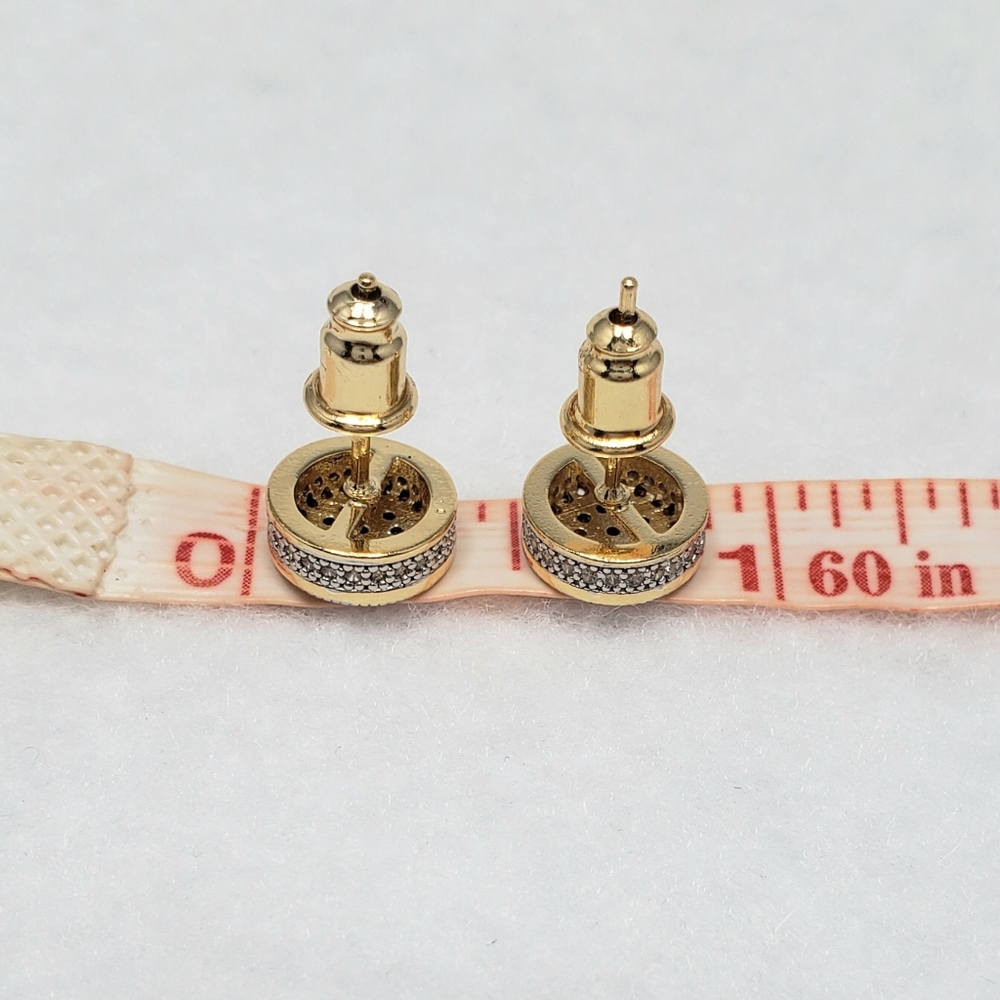 18k Pave Studs - Picture 4 of 7